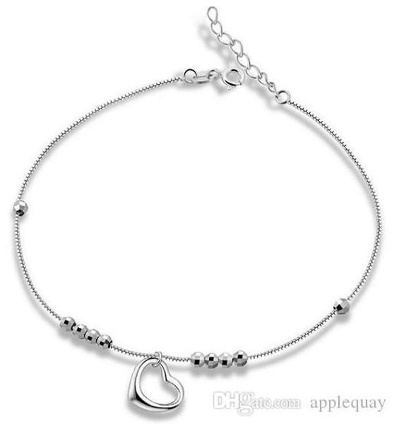 pure 925 sterling silver jewellery anklet foot chains woman ladies heart love white gold fashion casual valentine's day christmas gifts, Red;blue
pure 925 sterling silver jewellery anklet foot chains woman ladies heart love white gold fashion casual valentine's day christmas gifts, Red;blue