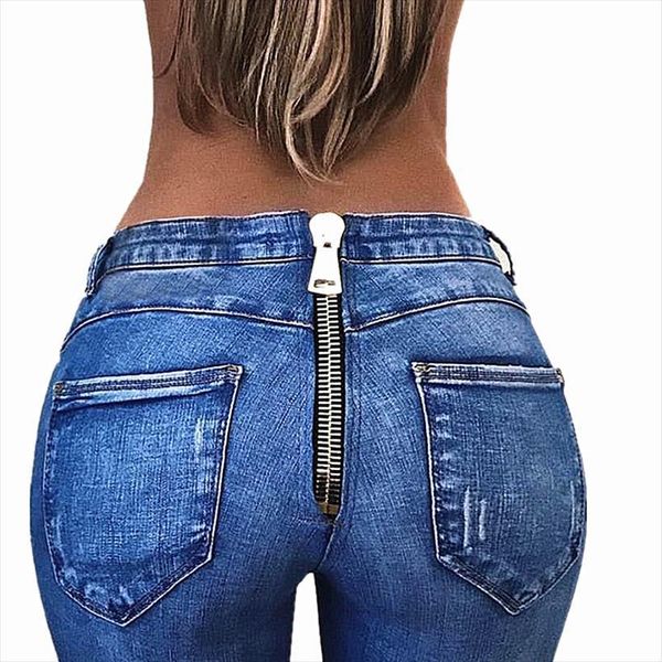 push up zipper back women jean pants butt lifter skinny woman slim leggings femme pencil, Blue
push up zipper back women jean pants butt lifter skinny woman slim leggings femme pencil, Blue