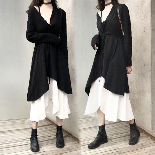 casual dresses large size fat mm age-reduced slimming suit female 2021 early spring western style fashionable scheming dress two-piece, Black;gray
casual dresses large size fat mm age-reduced slimming suit female 2021 early spring western style fashionable scheming dress two-piece, Black;gray