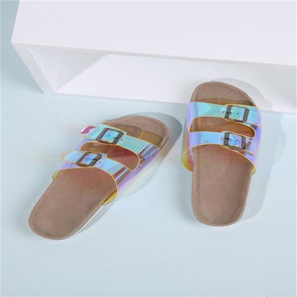 women's shoes summer cork transparent slippers buckle flat sandals beach fashionable wild casual style personality, Black
women's shoes summer cork transparent slippers buckle flat sandals beach fashionable wild casual style personality, Black