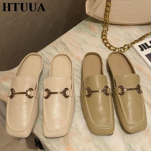 spring women mules shoes casual flat heel slippers female slip on square toe slides ladies pu leather slipper sx4362, Black
spring women mules shoes casual flat heel slippers female slip on square toe slides ladies pu leather slipper sx4362, Black