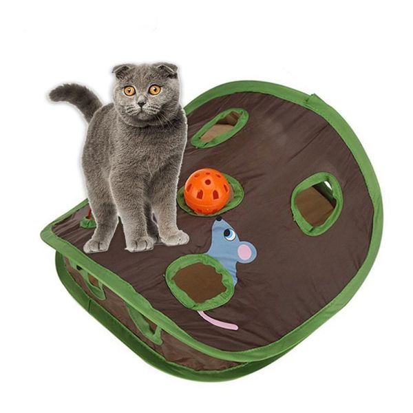cat toys pet mice game intelligence toy bell tent with 9 hole playing tunnel foldable playable fun mouse
cat toys pet mice game intelligence toy bell tent with 9 hole playing tunnel foldable playable fun mouse