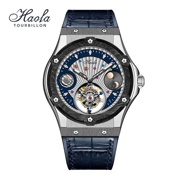 wristwatches haofa men's luxury manual tourbillon movement watch for men flying mechanical sapphire skeleton moonphase fashion, Slivery;brown
wristwatches haofa men's luxury manual tourbillon movement watch for men flying mechanical sapphire skeleton moonphase fashion, Slivery;brown