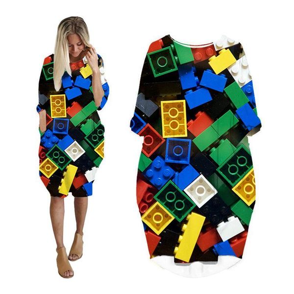 casual dresses midi dress shirt woman plaid 3d print fashion pocket harajuku long sleeve women streetwear plus size punk clothes, Black;gray
casual dresses midi dress shirt woman plaid 3d print fashion pocket harajuku long sleeve women streetwear plus size punk clothes, Black;gray