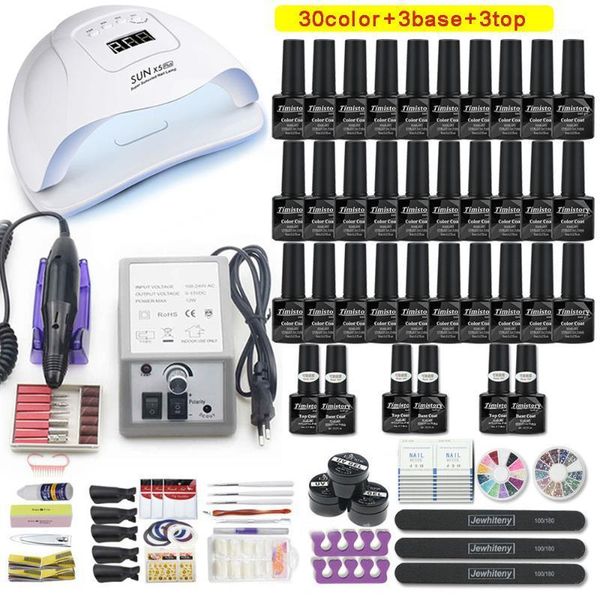 120w/54w uv lamp nail set manicure kit 30/20 color gel varnish drill machine extension file tool1
120w/54w uv lamp nail set manicure kit 30/20 color gel varnish drill machine extension file tool1