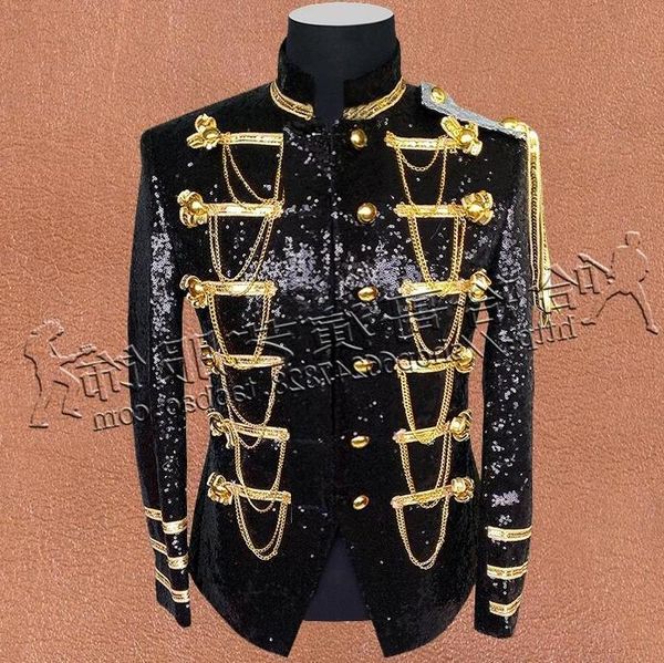 men's suits & blazers black silver red glitter jacket coats korean men slim fashion nightclub male singer high density sequined costume, White;black
men's suits & blazers black silver red glitter jacket coats korean men slim fashion nightclub male singer high density sequined costume, White;black