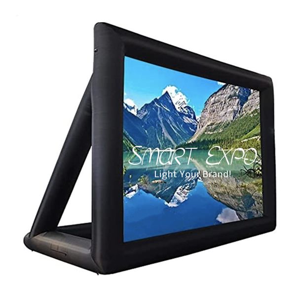 blow up mega 18.7ft inflatable movie screen instant cinema tv projector outdoor use 
blow up mega 18.7ft inflatable movie screen instant cinema tv projector outdoor use