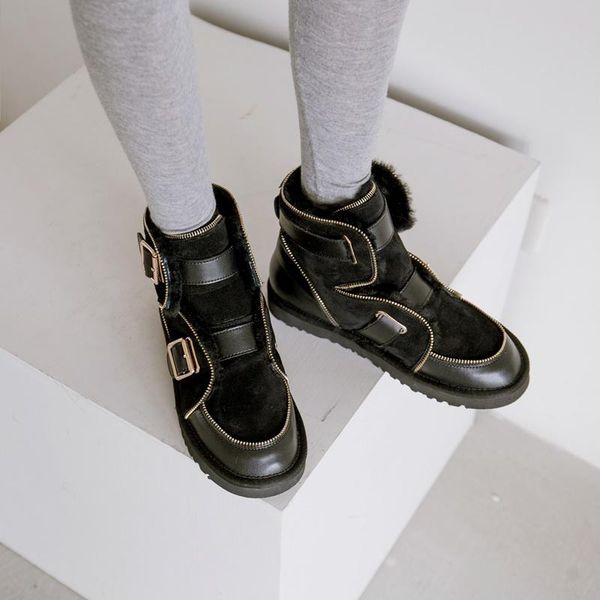boots real fur snow women's shoes 2021 winter versatile plush thickened warm cotton short casual size 34-39, Black
boots real fur snow women's shoes 2021 winter versatile plush thickened warm cotton short casual size 34-39, Black