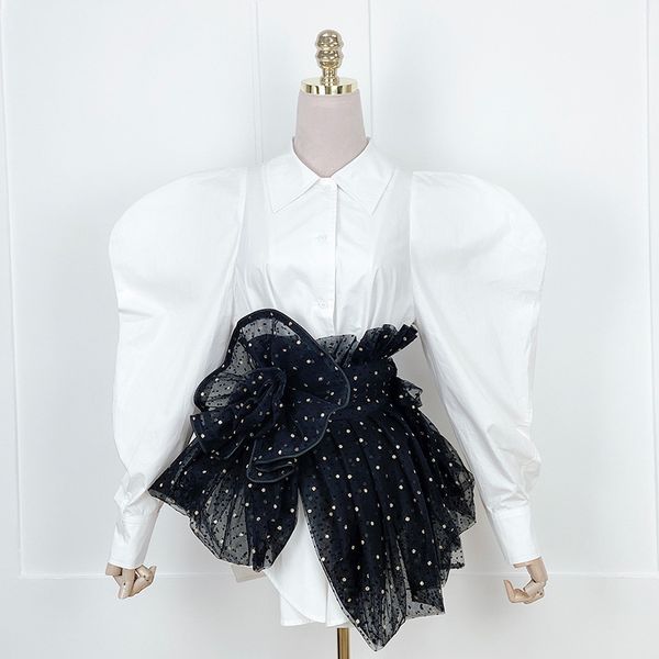 spring new retro lapel lantern long-sleeved solid-colored mid-length shirt dress with mesh waist seal woman party dress 210422, Black;gray
spring new retro lapel lantern long-sleeved solid-colored mid-length shirt dress with mesh waist seal woman party dress 210422, Black;gray