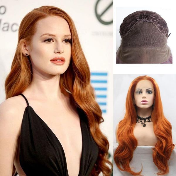 orange wavy wigs for women long curly wig synthetic party middle part 13*4 frontal lace natural looking1, Black
orange wavy wigs for women long curly wig synthetic party middle part 13*4 frontal lace natural looking1, Black