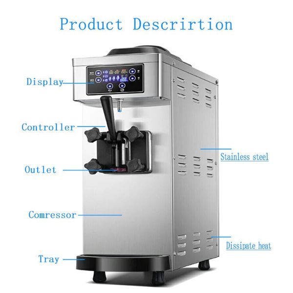 ice cream making machine 21-26l/h soft 220 v single head intelligent sweetener milk tea coffee shop
ice cream making machine 21-26l/h soft 220 v single head intelligent sweetener milk tea coffee shop
