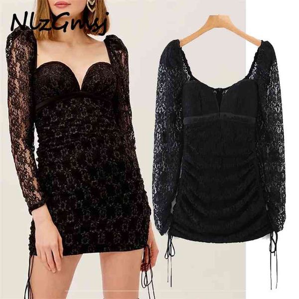 dres vintage black crochet lace fashion backless long sleeve bodycon mini party vestido 210628, Black;gray
dres vintage black crochet lace fashion backless long sleeve bodycon mini party vestido 210628, Black;gray