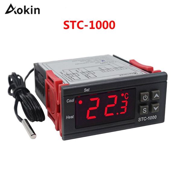 smart home control digital temperature controller fahrenheit centigrade thermostat with ntc sensor 2 relays stc-1000 itc-1000 for refrigerat
smart home control digital temperature controller fahrenheit centigrade thermostat with ntc sensor 2 relays stc-1000 itc-1000 for refrigerat