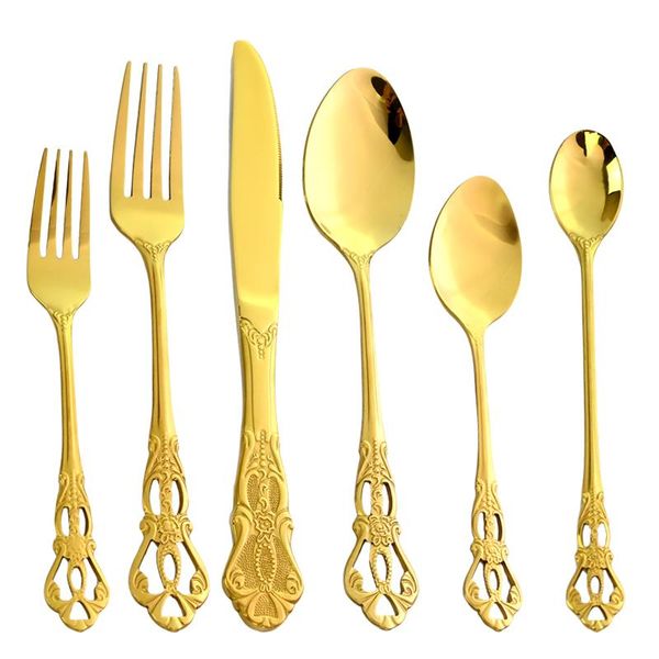 flatware sets 6 piece, stainless steel cutlery,dinnerware set, gold cutlery, kitchen spoon, royal fork, spoon knife, western
flatware sets 6 piece, stainless steel cutlery,dinnerware set, gold cutlery, kitchen spoon, royal fork, spoon knife, western