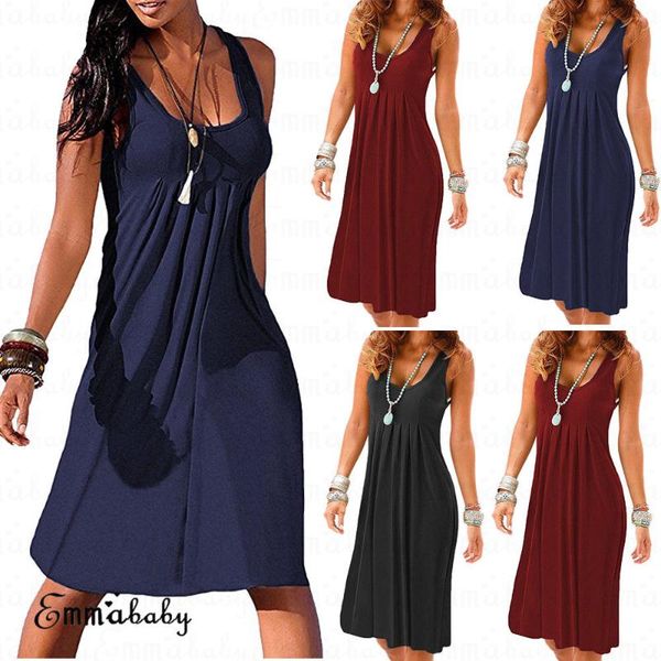 casual dresses casual dresses hirigin women dress summer sundress fashion ruffle sleeveless loose long pure color outfits, Black;gray
casual dresses casual dresses hirigin women dress summer sundress fashion ruffle sleeveless loose long pure color outfits, Black;gray