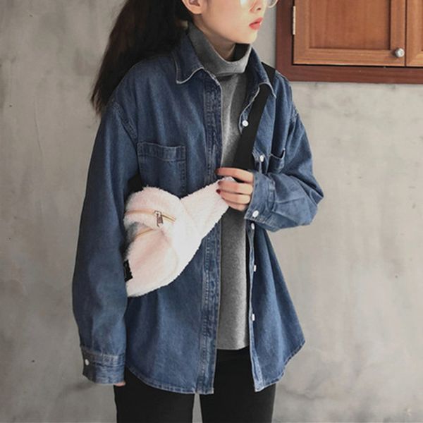 women's jackets spring autumn preppy style women long sleeve denim shirt coat all-matched casual double pocket vintage loose blou, Black;brown
women's jackets spring autumn preppy style women long sleeve denim shirt coat all-matched casual double pocket vintage loose blou, Black;brown