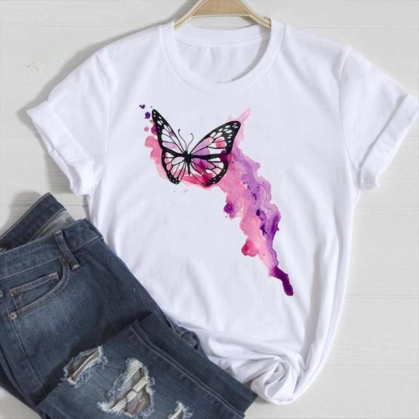and women simple short sleeve men t shirts watercolor cartoon summer female tshirts fashion clothes graphic lady print tee, White;black
and women simple short sleeve men t shirts watercolor cartoon summer female tshirts fashion clothes graphic lady print tee, White;black