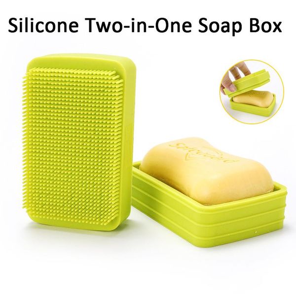 soap dishes creative multifunctional silicone box bath brush in 1 double-sided with lid
soap dishes creative multifunctional silicone box bath brush in 1 double-sided with lid