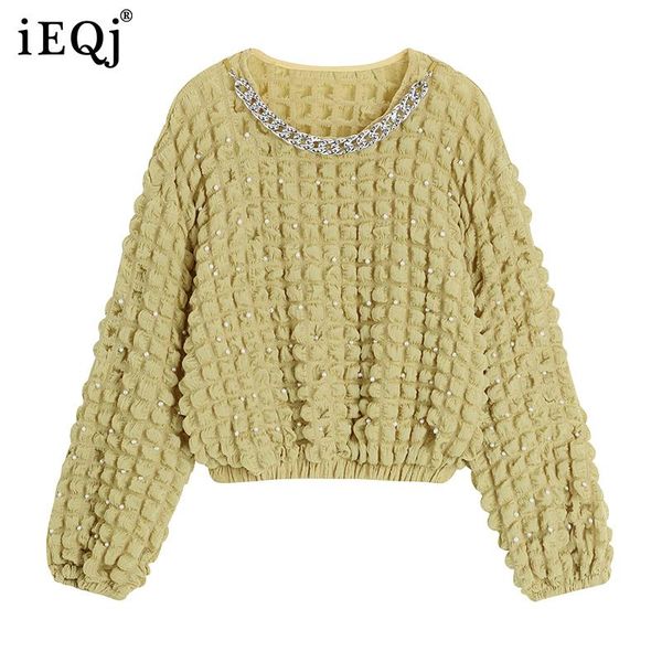 women's hoodies & sweatshirts ieqj 2021 autumn winter rhinestone chain pearl pullover sweatshirt female loose long sleeve fashion 3w577, Black
women's hoodies & sweatshirts ieqj 2021 autumn winter rhinestone chain pearl pullover sweatshirt female loose long sleeve fashion 3w577, Black