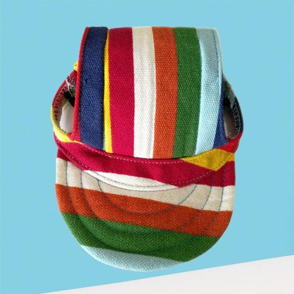 dog sports hat pet canvas baseball cap visor with ear holes for small size (stripe) apparel
dog sports hat pet canvas baseball cap visor with ear holes for small size (stripe) apparel