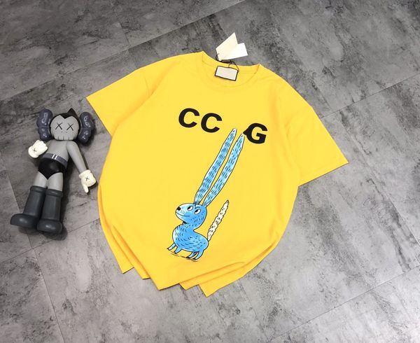 21 summer fashion gu + long eared monster short sleeve t-shirt with loose printing leisure for men and women, White
21 summer fashion gu + long eared monster short sleeve t-shirt with loose printing leisure for men and women, White