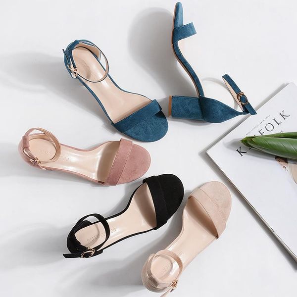 square hight heels women sandals summer 2021 shoes woman flock faux suede pumps ankle straps slippers peep toe wedding, Black
square hight heels women sandals summer 2021 shoes woman flock faux suede pumps ankle straps slippers peep toe wedding, Black