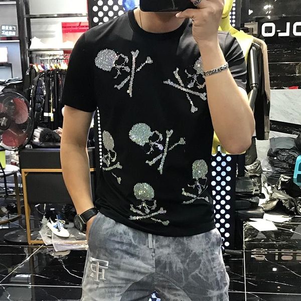 men's t-shirts youth summer 3d diamond skull breathable exclusive custom extra comfortable leisure large short sleeves, White;black
men's t-shirts youth summer 3d diamond skull breathable exclusive custom extra comfortable leisure large short sleeves, White;black