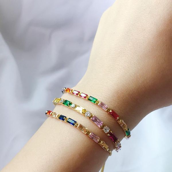 charm bracelets women's fashion gold filled rainbow gold/ color adjustable tennis chain cubic zirconia cz rhinestone bracelet bangle, Golden;silver
charm bracelets women's fashion gold filled rainbow gold/ color adjustable tennis chain cubic zirconia cz rhinestone bracelet bangle, Golden;silver
