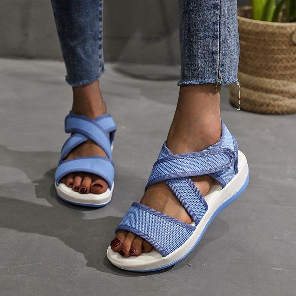 sandals women summer fashion women's outdoor casual platform elastic slippers hook & loop, Black
sandals women summer fashion women's outdoor casual platform elastic slippers hook & loop, Black