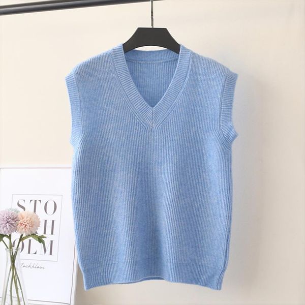 knitted vest sleeveless women autumn womens sweaters relax v neck knitwear soft comfortable pullovers basic school uniform underwaist, White;black
knitted vest sleeveless women autumn womens sweaters relax v neck knitwear soft comfortable pullovers basic school uniform underwaist, White;black