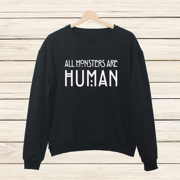 women's hoodies & sweatshirts letter all monsters are human 2021 women casual kawaii harajuku sweat clothing european korean, Black
women's hoodies & sweatshirts letter all monsters are human 2021 women casual kawaii harajuku sweat clothing european korean, Black
