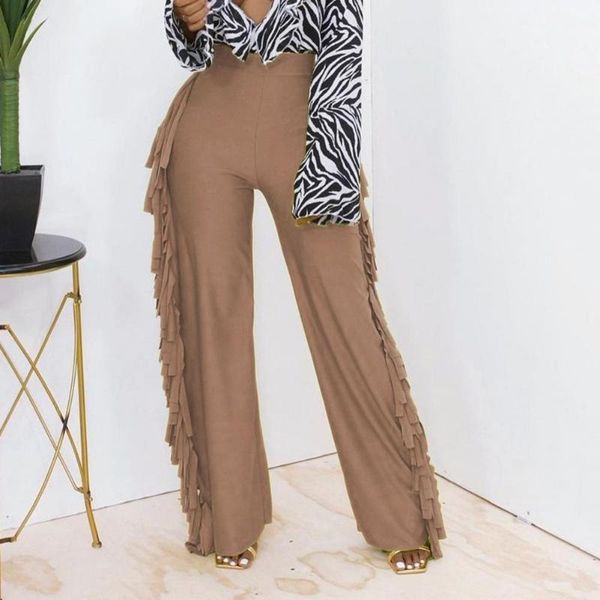 women's pants & capris lady solid color wide-leg casual full length mid waist tassel loose all match party trousers for daily wear, Black;white
women's pants & capris lady solid color wide-leg casual full length mid waist tassel loose all match party trousers for daily wear, Black;white
