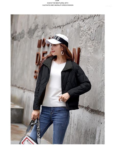 women's down & parkas jacket 2021 winter trend simple fashion personality long sleeve short style stand collar pure color elegant sweet, Black
women's down & parkas jacket 2021 winter trend simple fashion personality long sleeve short style stand collar pure color elegant sweet, Black