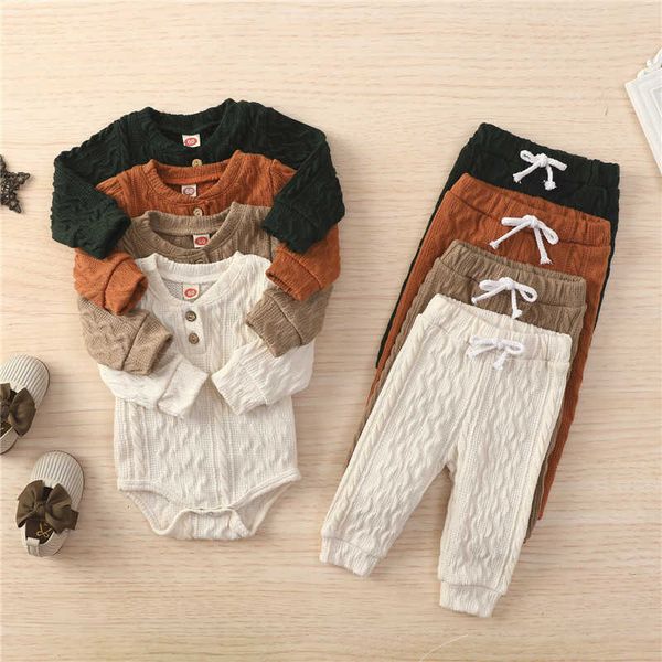 autumn winter toddler infant baby boy girls clothes sets solid knitted button long sleeve bodysuits+elastic pants casual outfits g1023, White
autumn winter toddler infant baby boy girls clothes sets solid knitted button long sleeve bodysuits+elastic pants casual outfits g1023, White