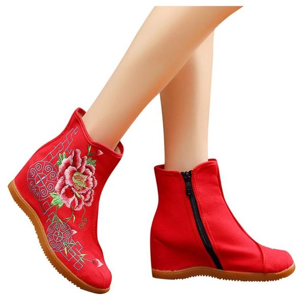 boots sagace shoes women winter chinese style peony embroidery zapatos de mujer round toe buckle ankle, Black
boots sagace shoes women winter chinese style peony embroidery zapatos de mujer round toe buckle ankle, Black