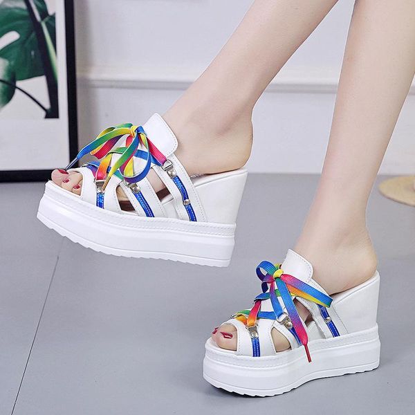 dress shoes 2021women's summer platform sandals women's open toe 11cm high heel wedges fashion thick casual slippers, Black
dress shoes 2021women's summer platform sandals women's open toe 11cm high heel wedges fashion thick casual slippers, Black