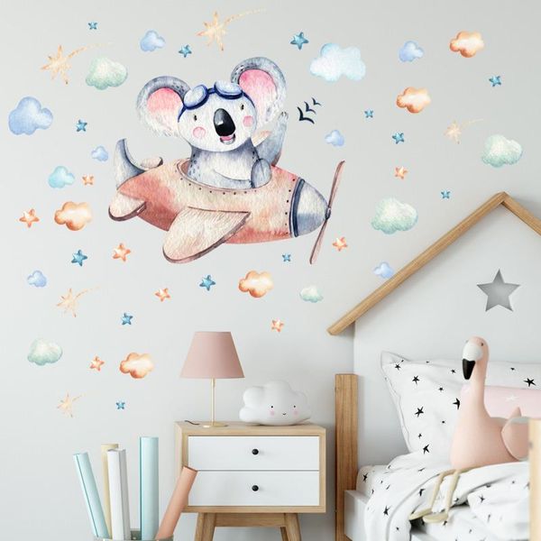 wall stickers sticker cartoon koala pilot colorful cloud star pattern pvc self-adhesive removable child's bedroom decorative home decor
wall stickers sticker cartoon koala pilot colorful cloud star pattern pvc self-adhesive removable child's bedroom decorative home decor