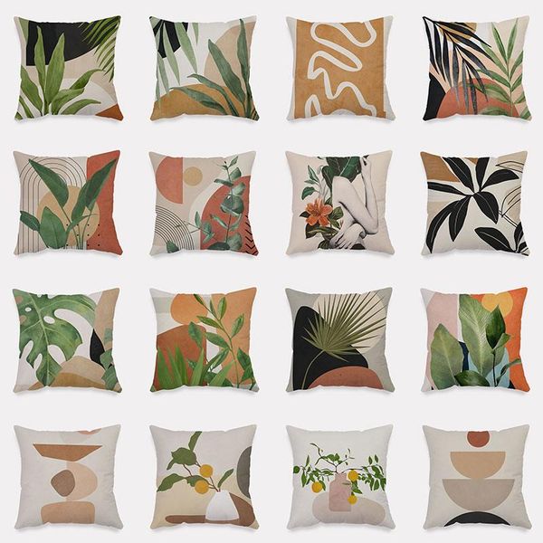 plant pattern plush cushion cover tropical leaf throw pillow decor home sofa accessories funda de cojines 45*45cm cushion/decorative
plant pattern plush cushion cover tropical leaf throw pillow decor home sofa accessories funda de cojines 45*45cm cushion/decorative