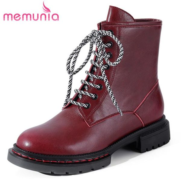 boots memunia 2021 vintage genuine leather women low heel shoes lace up autumn winter ankle for, Black
boots memunia 2021 vintage genuine leather women low heel shoes lace up autumn winter ankle for, Black