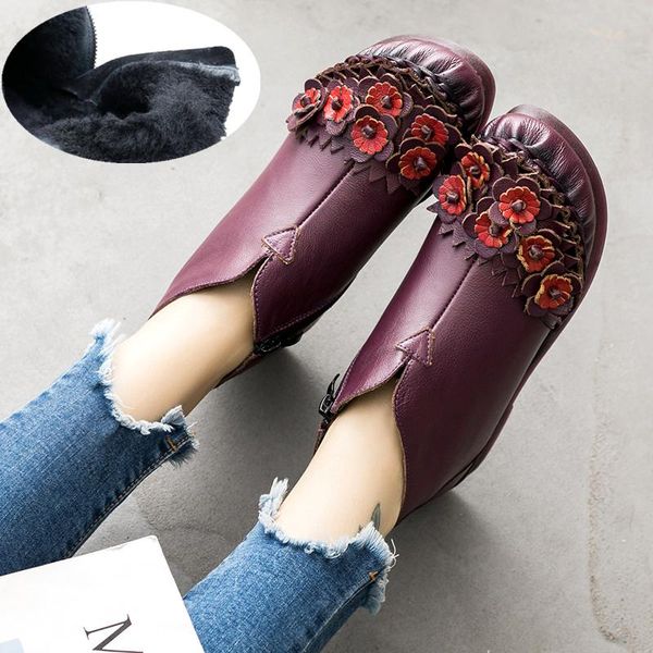 boots winter women luxury genuine slipt leather warm snow ankle hand-sewing round toe flower ladies shoes zapatos de mujer, Black
boots winter women luxury genuine slipt leather warm snow ankle hand-sewing round toe flower ladies shoes zapatos de mujer, Black
