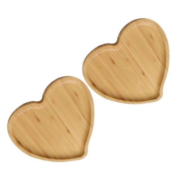 dishes & plates 2 pcs heart shaped eco-friendly bamboo wooden tray tea coffee serving plate fruit bread snack for el r
dishes & plates 2 pcs heart shaped eco-friendly bamboo wooden tray tea coffee serving plate fruit bread snack for el r