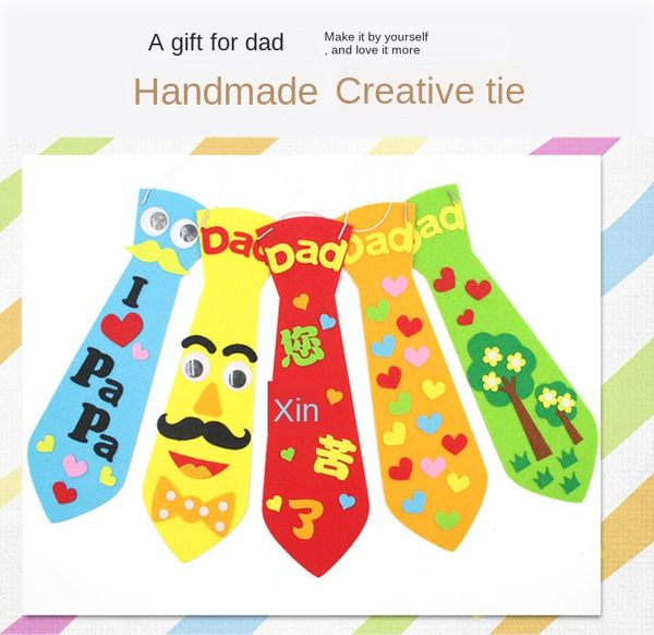 5pcs creative crafts diy ties kindergarten children kids handmade educational toys fathers day gift material package random zxh
5pcs creative crafts diy ties kindergarten children kids handmade educational toys fathers day gift material package random zxh