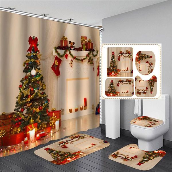 shower curtains christmas trees printed for bathroom bathing screen with anti-slip mat carpet toilet partition home decor
shower curtains christmas trees printed for bathroom bathing screen with anti-slip mat carpet toilet partition home decor