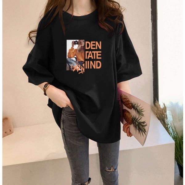 women's t-shirt t shirt short summer dress mid long korean fashion students loose and versatile half sleeve 493t, White
women's t-shirt t shirt short summer dress mid long korean fashion students loose and versatile half sleeve 493t, White