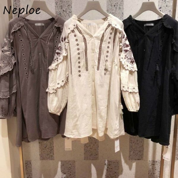 neploe loose cute lantern long sleeve women dresses chic hollow out embroidery dress spring v neck drawstring vestidos 210510, Black;gray
neploe loose cute lantern long sleeve women dresses chic hollow out embroidery dress spring v neck drawstring vestidos 210510, Black;gray