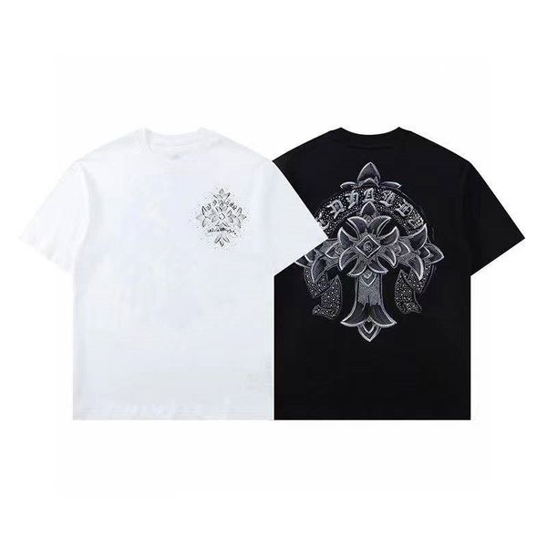 2021s summer new ch cross sanskrit diamond print casual loose short sleeve t-shirt unisex, White;black
2021s summer new ch cross sanskrit diamond print casual loose short sleeve t-shirt unisex, White;black