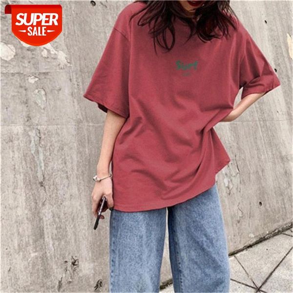 hong kong style women's short-sleeved t-shirt women loose korean version of harajuku bf lazy half-sleeved clothes trend #083b, White
hong kong style women's short-sleeved t-shirt women loose korean version of harajuku bf lazy half-sleeved clothes trend #083b, White