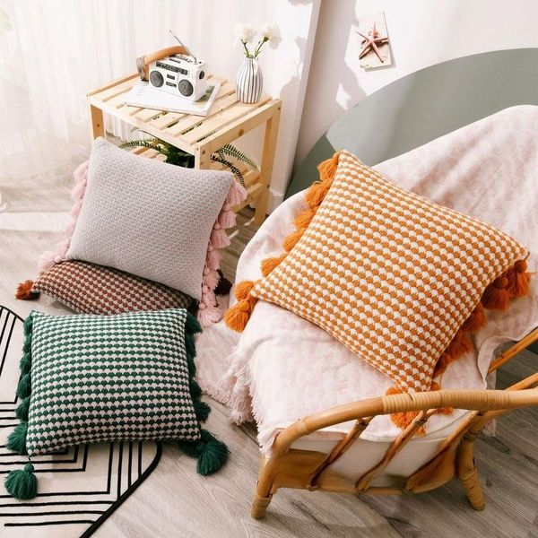 pillow nordic tassels knit throw office living room waist cushion vehicle-mounted body pillows soft decorations home
pillow nordic tassels knit throw office living room waist cushion vehicle-mounted body pillows soft decorations home