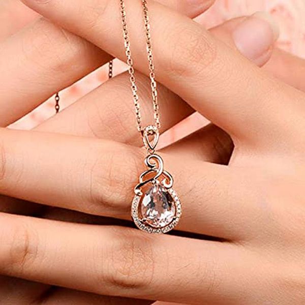 pendant necklaces caoshi exquisite workmanship drop shape cz stone necklace for women aesthetic simple neck jewelry romantic party gift, Silver
pendant necklaces caoshi exquisite workmanship drop shape cz stone necklace for women aesthetic simple neck jewelry romantic party gift, Silver