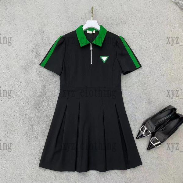 high-end designer pleated dress short sleeve shirt womens shirts color matching dresses summer vintage print high-end polo collar waist draw, Black;gray
high-end designer pleated dress short sleeve shirt womens shirts color matching dresses summer vintage print high-end polo collar waist draw, Black;gray